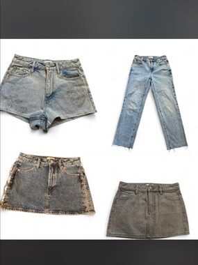 NWOT Pacsun Denim Bundle Deal: Jeans, Shorts, Mini Skirts Sizes 23-25 Women’s